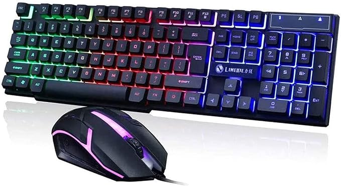 Rainbow Gaming Keyboard & Mouse - Zambeel