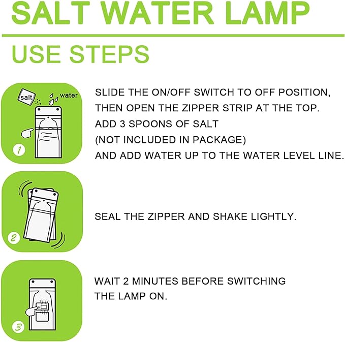 Salt and Water LED Lamp - Zambeel